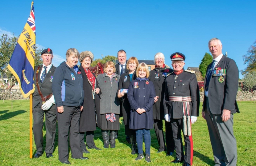 Pauline Latham OBE MP attends Queen's Canopy Tree Planting and Remembrance Service at Chevin Green Farm in Belper 