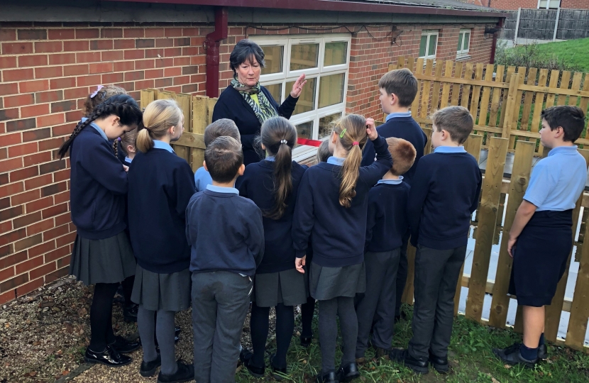 Opening Little Eaton School's pond 