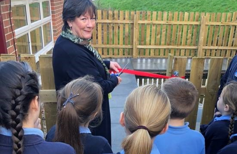 Opening Little Eaton School's pond 