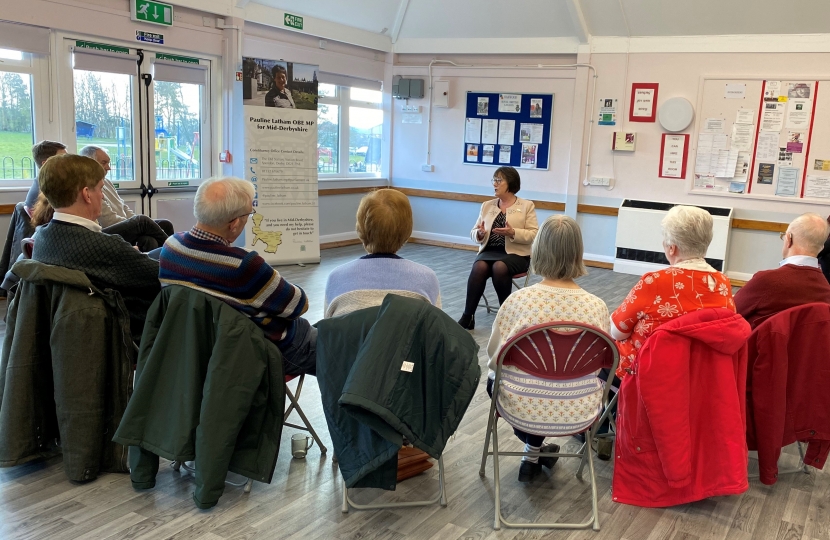 Pauline Latham OBE MP Hosts a 'Meet Your MP' Session in Oakwood 