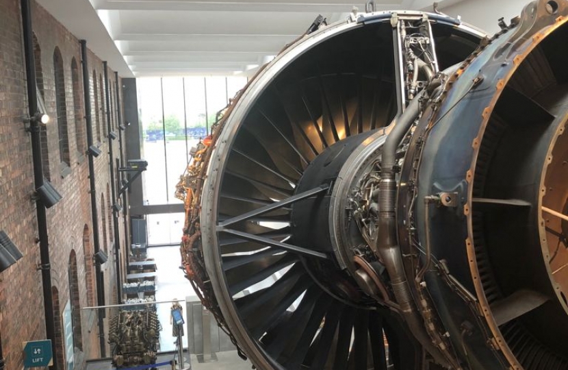 Rolls Royce engine at Museum of Making