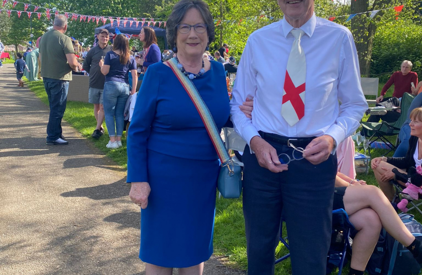 Pauline at the Allestree coronation street party