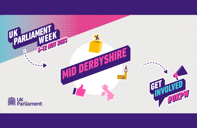 UK Parliament Week Mid Derbyshire graphic