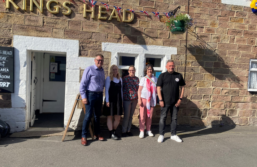 Pauline Latham OBE MP visits Old Kings Head Belper