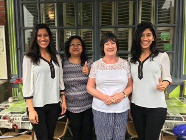 Pauline Latham OBE MP with Tashi and Nungshi Malik