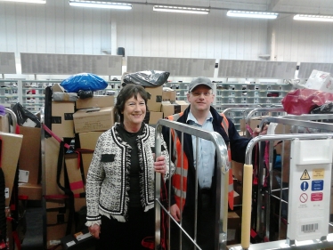 Pauline Latham OBE MP at Belper Delivery Office