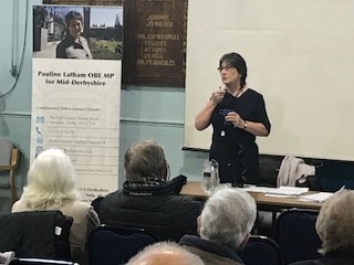 Pauline Latham OBE MP host Meet Your MP session in Belper