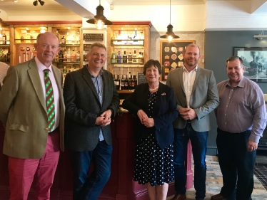 Pauline Latham OBE MP Visits Refurbished The Railway Hotel in King Street, Belper