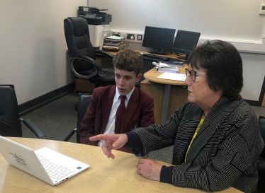 Pauline Latham visited Ecclesbourne School and met with Alex McDermotts who is a member of the Youth Parliament and is trying to promote a scheme called ‘Plastic Free Schools 