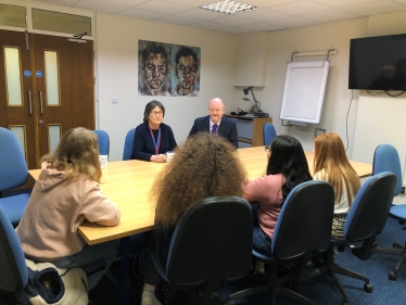 Pauline Latham OBE MP visits Belper School and Sixth Form Centre