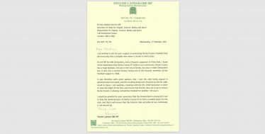 Pauline Latham MP's letter to Culture Secretary