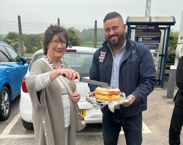 Pauline at Duffield Station