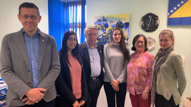 Pauline with the team at Bosnia and Herzegovina Centre, Derby