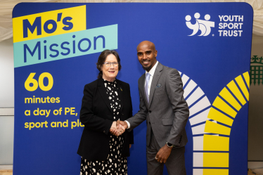 Pauline meets Sir Mo Farah