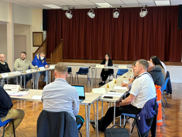 Pauline meeting key agencies after flooding in Mid Derbyshire